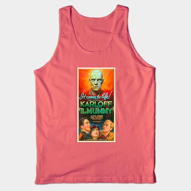 Vintage The Mummy Movie poster Tank Top by Design A Studios